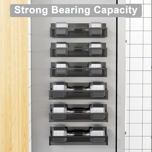 Aufworld 6 Pack 12 (6 Pack) Magnetic Spice Rack for Refrigerator, Magnetic Shelf, Fridge Magnet Organizer with Moveable