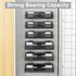 Aufworld 6 Pack 12 (6 Pack) Magnetic Spice Rack for Refrigerator, Magnetic Shelf, Fridge Magnet Organizer with Moveable