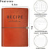 Leather Recipe Book: Index Pages & Templates Made in USA, Perfect Recipe Note Book to Organize Recipes