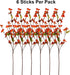 Artflower 6 Pack Artificial Silk Plum Blossom 23.6’’ Fake Flower Stems for Table Centerpieces Home Wedding Decoration