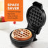 Elite Gourmet EWM013B Electric Nonstick Mini Waffle Maker, 5-Inch Cooking Surface, Black
