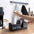 ALELION Coffee Cup Holder for Countertop, Wood Coffee Bar Accessories and Organizer for Cup Lid Stirrers