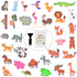 Secopad Non Slip Bathtub Stickers, 32 PCS Adhesive Kids Animals Anti Slip