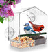 Window Bird Feeder with Strong Suction Cups, Fits Cardinals, Finches, and Chickadees