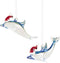 Gallerie II Santa Dolphin Christmas Ornament A2 Multi