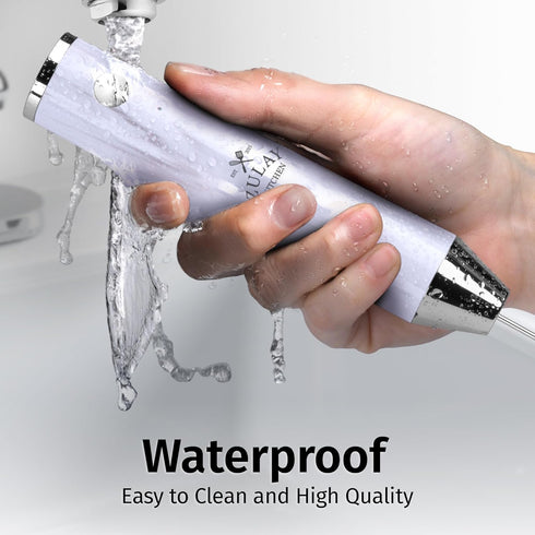 2-Speed 2000mAh Zulay Kitchen Rechargeable Milk Frother Handheld Lux - Powerful Motor, Waterproof, Battery - Drink
