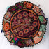 DK Homewares 18 Inch 18x18 Indian Traditional Floor Cushion Cover Bohemian Black Patchwork Yoga Pouf Ottoman Home Decor