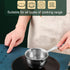 Stainless Steel Saucepan, Half Quart Heavy Bottom Cooking Pot with Pour Spout for Home Kitchen