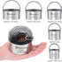 Biscuit Cutter Set Round Cookie Cutters with Handle 5 Pieces Stainless Steel Circle Professional Baking Dough Tools for Cake
