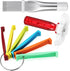 3 Pieces Air Conditioning Brush Set, Includes FCR6 Ring Fin Comb, Air Conditioner Fin Cleaner, Stainless Steel Fin