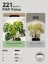 16W(2 8W) 10 Dimmable (2 Packs,Black) GLOWRIUM Grow Lights for Indoor Plants, Full Spectrum Puck Grow Light with Manual