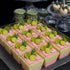 150 Pack 8oz 50, Square Plastic Dessert Cups with Dome Lids and Mini Gold Spoons, Clear Yogurt Parfait Cups Serves