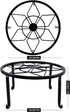 4 Pack yosager Metal Plant Stands for Flower Pot, Heavy Duty Black Iron Potted Stand Holder, Indoor Outdoor Rustproof