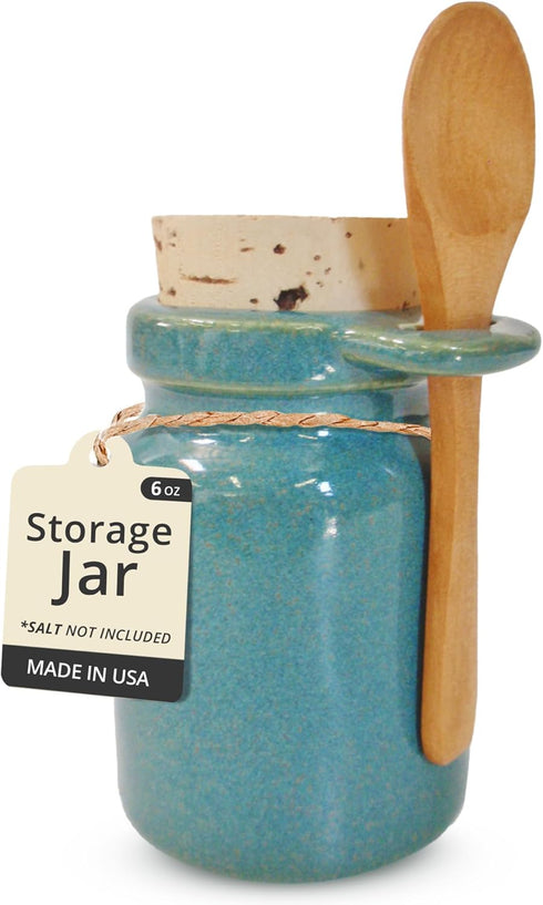 Baraka Ceramic Neti Salt and Herb Storage Containers Durable & Functional Ceramic