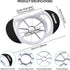 SCHVUBENR 3.5 Inch Apple Slicer - Professional Stainless Steel Apple Cutter with 8 Sharp Blades (Black)
