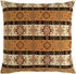 Large Throw Pillow Covers 22 x 22 Inches, Mustard Yellow and Cream Kilim Pattern, Boho Room Decor for Couch