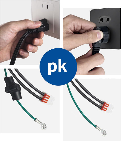 Upgraded 3903-001003 Refrigerator Power Cord - Compatible with Samsung Fridge Power Cord Replacement 3903-000786,