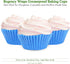 Regency Wraps Standard Baking Cups, Light Blue Solid, Pack of 40, Greaseproof Professional Grade for Cupcakes and