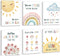 HOURIA Kids Bible Verses Wall Decor,Inspirational Christian Wall Art,Set Of 6 (8X10)