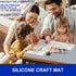 Silicone Mats for Kitchen Counter, Heat Resistant Waterproof Countertop Protector Mat, Non-Slip Grey Silicone Mats