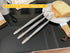 JETKONG Serving Tweezer Tongs - 9-Inch Cooking Tweezers, Set of 3 (9 Inch, Silver)