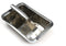 RSVP International Endurance Cocktail Collection, Retro Ice Cube Tray, Stainless Steel, Dishwasher Safe, 7.25x5x2.5"