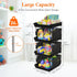 4 35 30 72 cm/14 12 28 inch, 1 Pack Lifewit Plastic Stackable Storage Baskets, Tier Stacking Bins for Food and Clothes