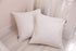 Silver Couch Throw Pillow Cover 1pc 20X20inch Ecru White Textural Linen Look Metallic Print Rhombus Decorative