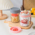 Ipukr 16 oz 6 Pack Overnight Oats Containers with Lids & Spoons, Reusable On-the-Go Cereal and Yogurt Cups, Mason Jars