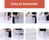 12 Pack Closet, Seseno Shoe Storage Bins, Clear Plastic Stackable Shoe Organizer for Space Saving Foldable Shoe Rack
