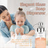 BabyElf Clear Glass Foaming Soap Dispenser - Rust-Proof Stainless Steel Pump for Bathroom & Kitchen