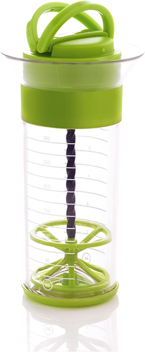 Mastrad Qwik Wisk - Universal Mixer with Non-Slip Silicone Grip for Marinades, Salad Dressings, and More