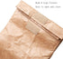 2 Pack 7.8 5.9 11.8 inches Hangnuo Insulated Brown Paper Lunch Bags Reusable, Retro Lunch Sacks for Adults Work Office