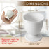 Kyuionty Set 2, Ceramic Egg Cups of White Porcelain Holder Egg Holder for Boiled Eggs Breakfast Cooking Kitchen/Gift