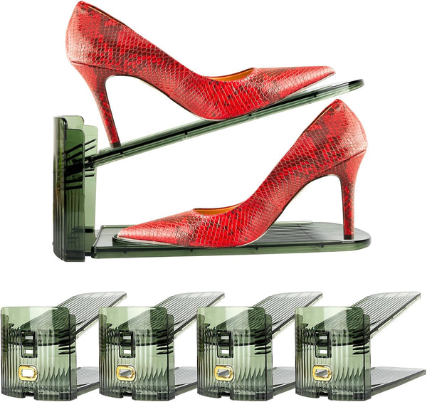 Yes!Fresh Shoe Slot Organizer, Boutique Display Style Shoe Stacker for A Pair of