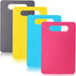 Flexible Cutting Board Set - BPA Free 4 Colored Plastic Cutting Board Mats, Dishwasher Safe, 11.4 IN x 7.5 IN