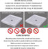 Yimobra Non Slip Shower Stall Mat, 21x21 Inch, Soft Square Bath Mat with Suction Cups and Drain Holes