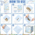 51 Teling Pieces Diaper Raffle Tickets with Card Box Baby Shower Decorations Baby Shower Holder Box for Girl Boy Diaper
