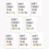 Don't Forget Mini Collection Wall Art Prints, 11x14 Inch, Kid's Room Decor, Motivational Typography, Gender Neutral