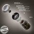 Set 4 Home EC Original Stainless Steel Sea Salt and Pepper Grinder of - Adjustable Ceramic - Glass Salt and Pepper