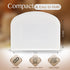 Plastic Bench Scraper for Baking - 2 White Bowl Scraper - Flexible Food Safe Dough Scraper Multipurpose Good Grip Curved and Flat Edge Dough Cutter - Essential Pan Scraper for Kitchen Use - RamPro by RamPro