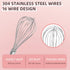 KHMPW Hand Mixer Whisk Attachments, Stainless Steel Replacement for KHM3, KHM5, KHM7, KHM9, KHM926, KHM7210