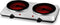 OVENTE 1500W Countertop Infrared Double Burner, Silver Electric Hot Plate with 7.5” Ceramic Glass Cooktop