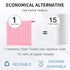 Homaxy 100% Cotton Terry Kitchen Dish Cloths - Ultra Soft and Absorbent 6 Pack, 12 x 12 Inches, Pink