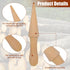 2Pcs Reusable Ice Cream Cone Molds, Wooden Cream Horn Molds for Waffle Cones, Pizzelle Roller, DIY Kitchen Cooking