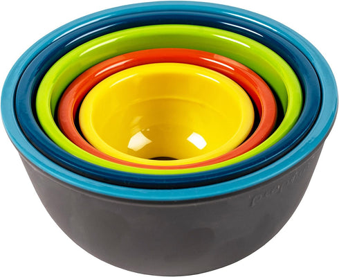 Prepara Two-Tone Melamine Pinch Bowl Set - Set of 5, Multi