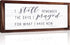 Rustic Hanging Wood Wall Sign, "I Still Remember the Days I Prayed for What I Have Now" Home Decor (White Background)