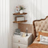 Set 2 Homode Corner Shelf Wall Mount, of Floating Corner Shelf Organizer for TV Accessories, Speaker, Cable Box, Game