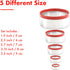 5 Pcs Round Circle Cookie Cutters, 1.9" to 3.5", Heavy Duty Stainless Steel Mini Cookie Cutters