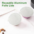 Aluminum Foils Lids Seals for Reuse Nespresso Capsules, Compatible with Nespresso Vertuoline, 100Pcs Cover Seals